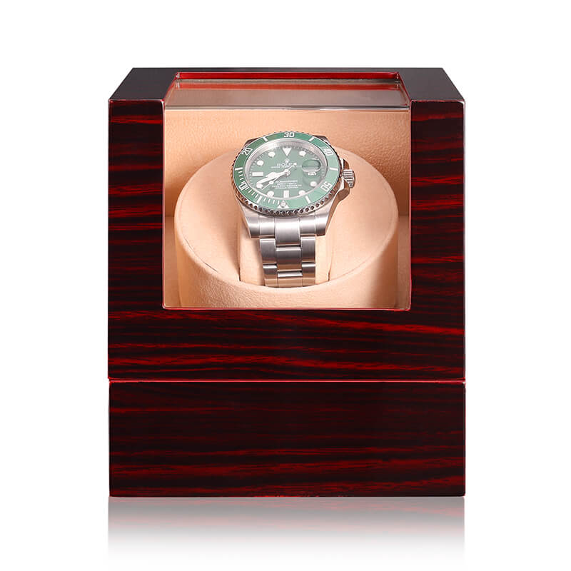 Watch Winder for Single Automatic Watches with Flexible Pillow Quiet M