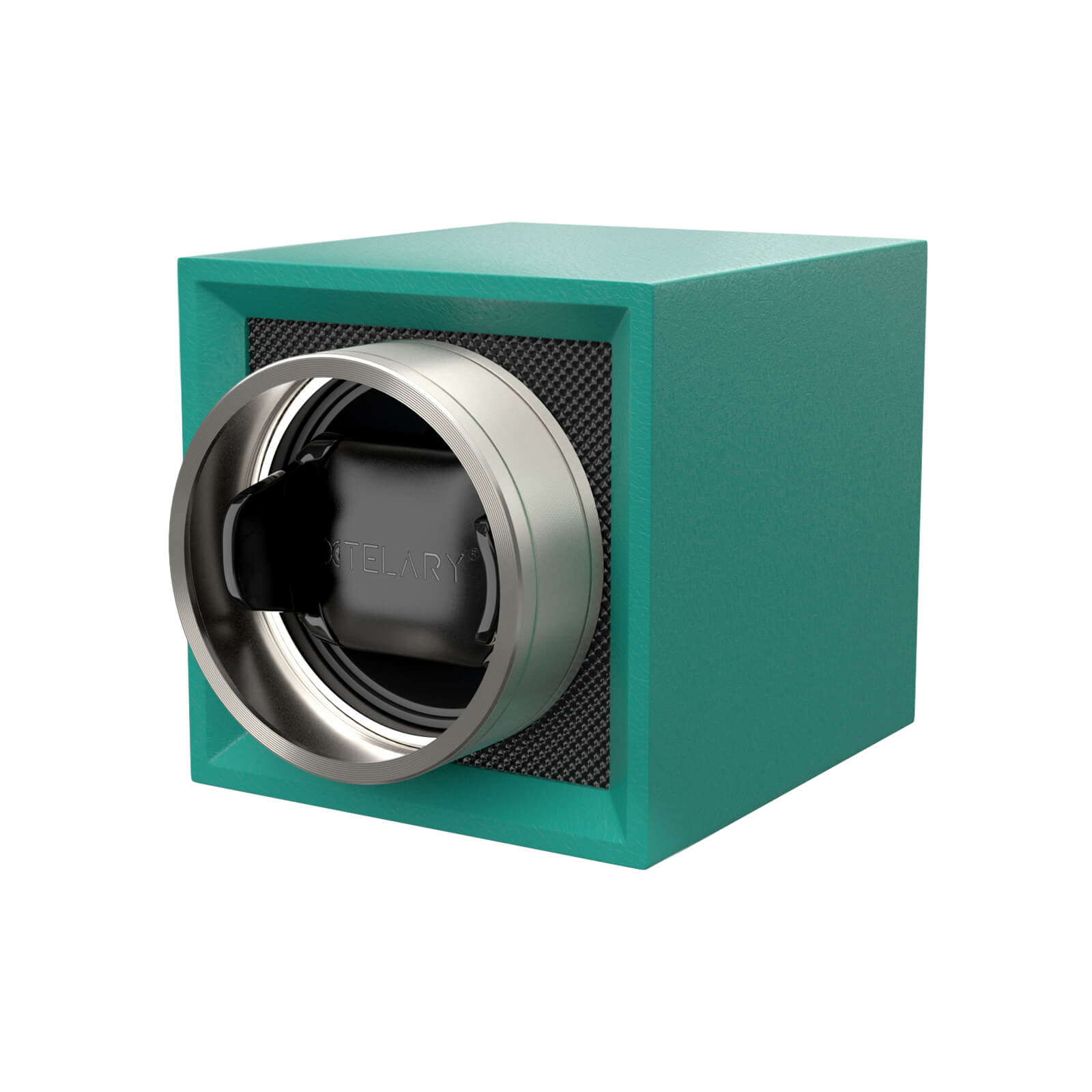 Single Watch Winder with Dual Power Supply and Japanese Mabuchi Motor - Blue