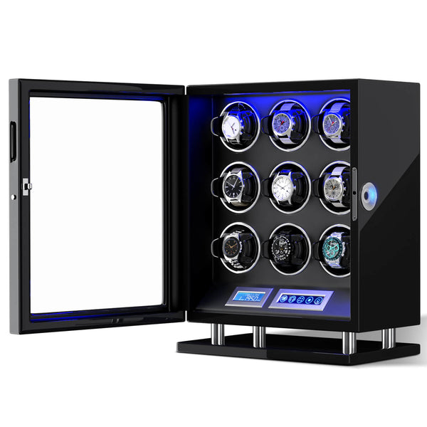 9 Watch Winder for Automatic Watches with Fingerprint Unlock