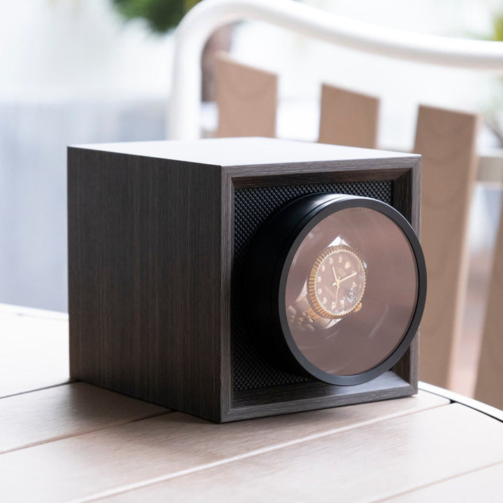 Remontoir de montre simple, double alimentation avec couvercle