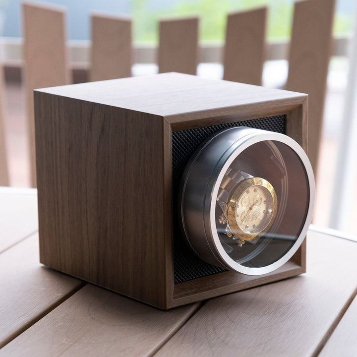Remontoir de montre simple, double alimentation avec couvercle
