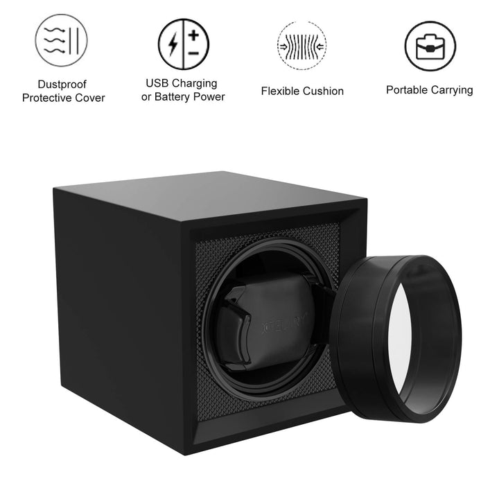 Remontoir de montre simple, double alimentation avec couvercle