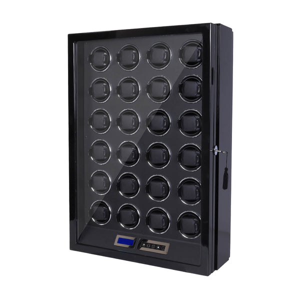 24 Uhrenbeweger, LCD-Fernbedienung, leise Mabuchi-Motoren, Touch-Display mit Schloss