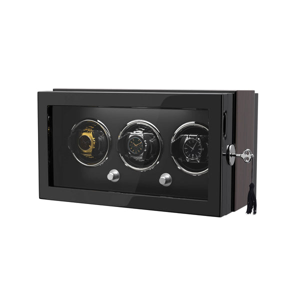 3 Watch Winder for Automatic Watches Quiet Mabuchi Motor with Lock