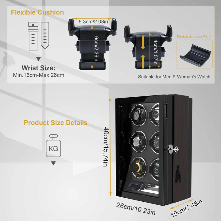 Compact 6 Watch Winders 