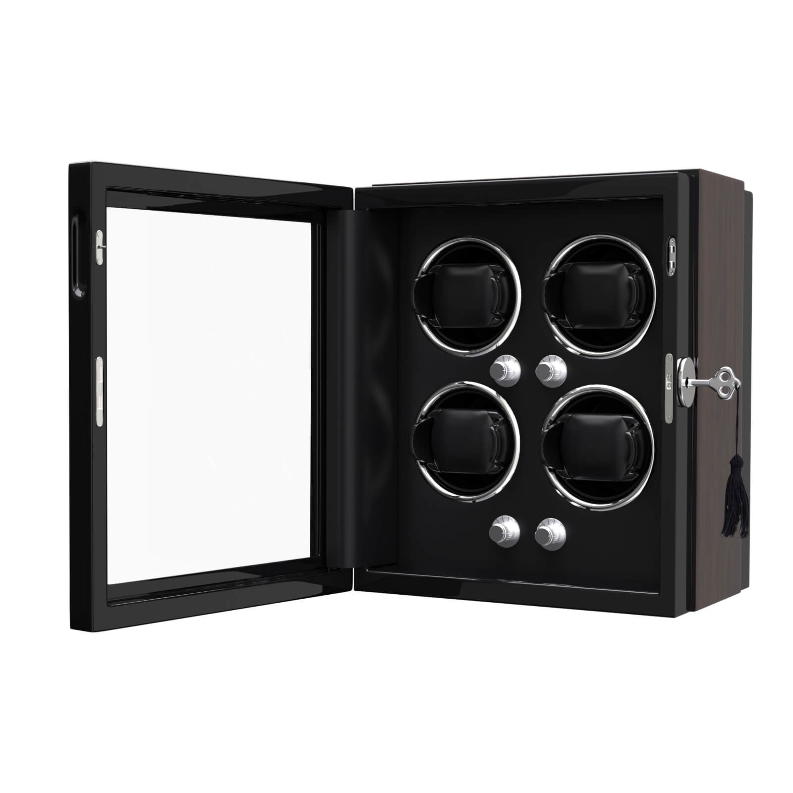 4 Watch Winder for Automatic Watches Quiet Mabuchi Motors with Lock