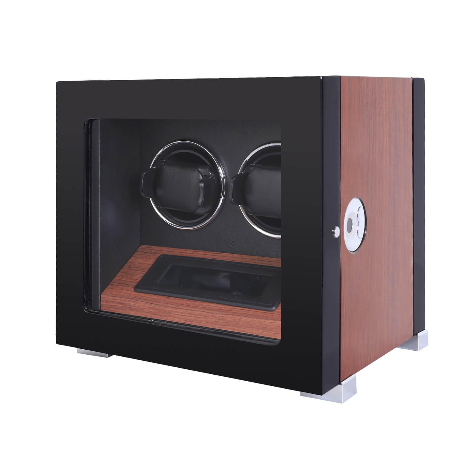 Fingerprint Unlock Watch Winder with RGB Atmosphere Lighting