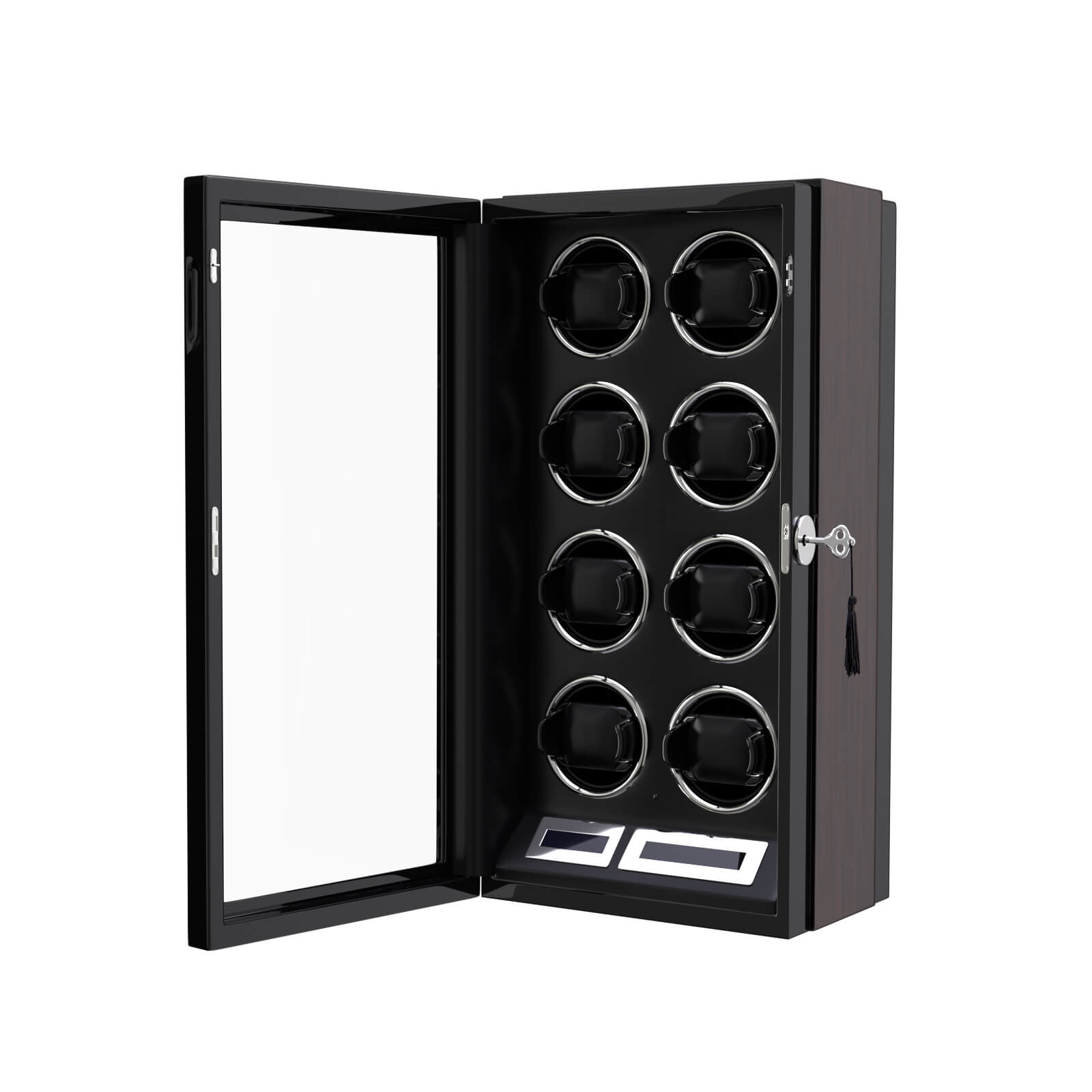 8 Watch Winder for Automatic Watches LCD Remote Control Quiet Mabuchi Motors